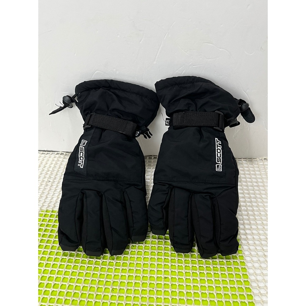 Scott Winter Gloves Women's Small Black‎ Sherpa Lined Soft Warm EUC